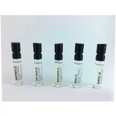 Le Labo Discovery Set - An0ther 13, Bergamote 22, Rose 31, Santal 33 and The Noir 29 - .05 ounce Unisex Spray Samples