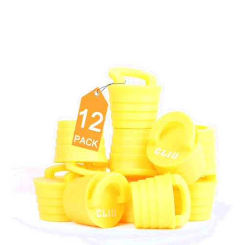 CLIO Kayak Scupper Plug Kit with Handle, Universal Kayak Plugs Accessories, Yellow (12 Pack)