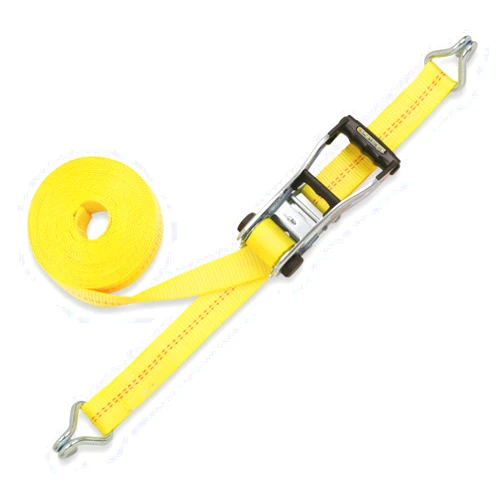 SmartStraps 27-Foot Premium Ratchet Straps, Yellow (1pk) – 10,000 lbs Break Strength, 3,333 lbs Safe Work Load - Commercial Tie-Downs Designed for Heavy-Duty Transport - Safely Haul Large Equipment, Tractors, Vehicles and More