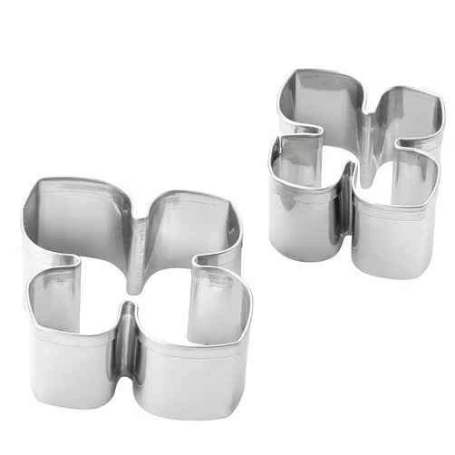 Ishang Stainless Steel Hydrangea Petals Fondant Cutters Set, Flower Shaped Cookie Cutter Molds for Baking DIY (Set of 2 pcs)