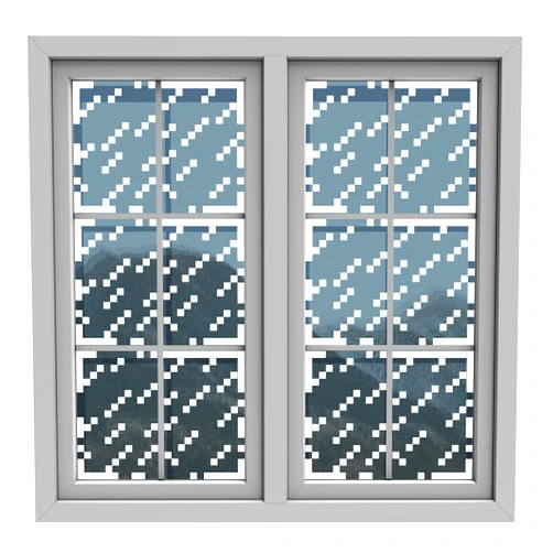 HK Studio Pixel Rainy Window Sticker Aesthetic - Pixel Art for Dorm, Game Room Decor 11