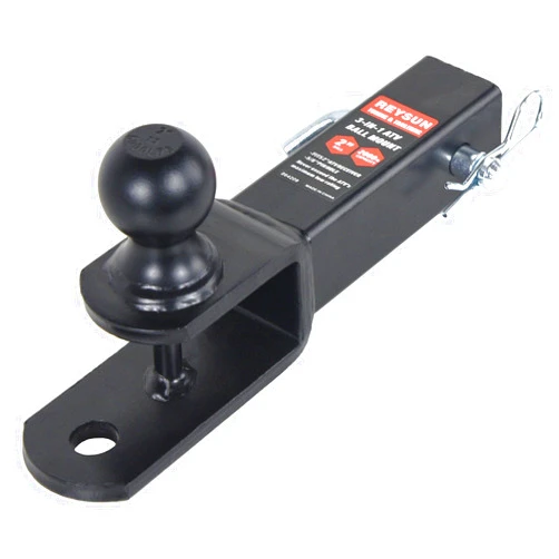 REYSUN 864209 3 in 1 ATV/UTV Trailer Hitch Towing Ball Mount with 2 inch Trailer Ball, Fits 2 inch Hitch Receiver…