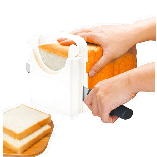 POLARHAWK Bread Slicer,Adjustable Toast Slicer,Foldable and Customizable Loaf Cutter with Cutting Board for Homemade Bread & Loaf Cakes Tools to 5 Thickness | Bagel/Sandwich/Toast