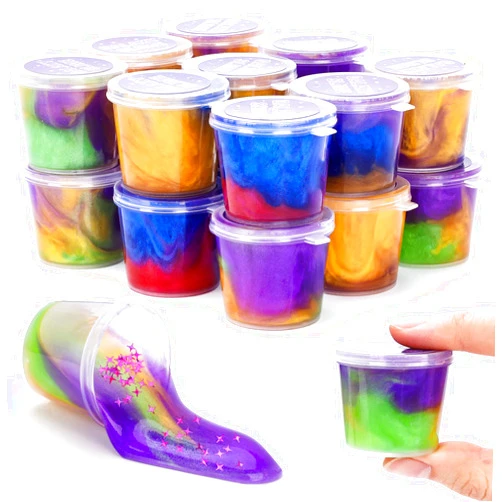 LITTLEFUN Slime Party Favors for Kids: 6-7-8-9-10 Year Old Girl Boy Gifts Mini Slime Set Toys for Girls Age 5-11 Birthday Present Not-Sticky Slime Kits for Adults Party Supplies for Easter Basket Stuffers 20PCS