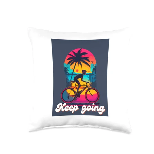 DragonX Design Unstoppable Momentum: Keep Going with Determination Throw Pillow, 16x16, Multicolor