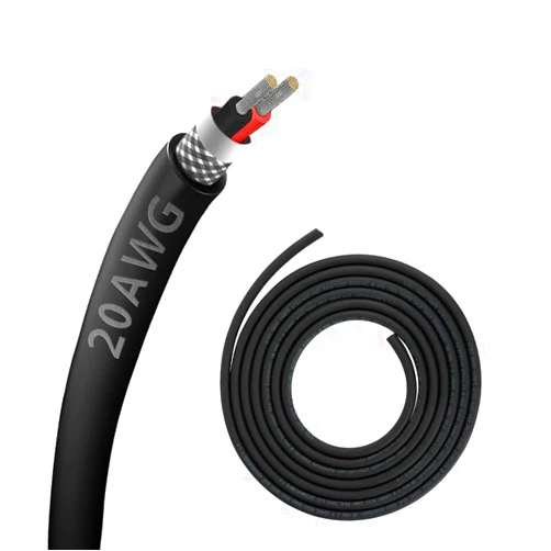 Zhong Hua Jiang 20AWG 20/2 2 Core Shielded Wire CNC Wire (30FT) UL2464 Tinned Copper Core 20 Gauge Cable Speaker Wire for CNC Router Machine, CNC VFD Spindle, Electrical Appliance, Transformer and 3D Printer,etc