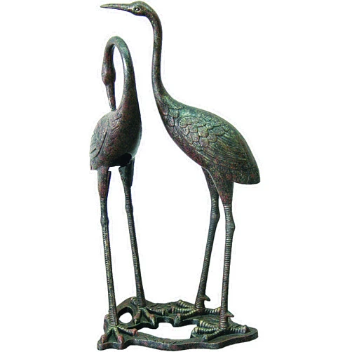 Innova Hearth and Home Heron Statue, Aged Bronze