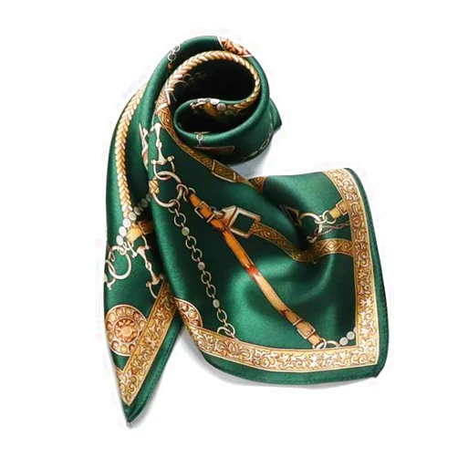 ANDANTINO 100% Mulberry Silk Scarf -21” Lightweight Square Neckerchief – Breathable Digital Printed Scarves with Gift Packed
