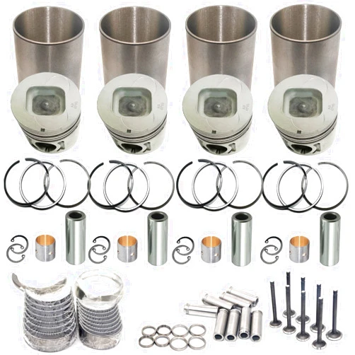 SHESWEET 4JB1 Engine Overhaul Kit for Isuzu 4JB1 Rebuild Kit DH55 SK60 SK70 SK75 Excavator(Square Piston Base&31MM Piston Pin)