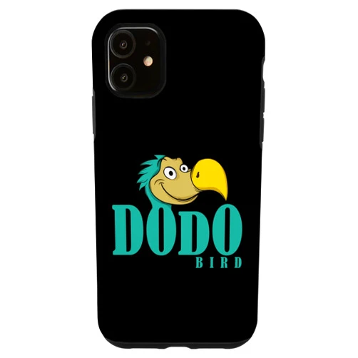 Dodo bird doudo flightless Mauritius agricultural iPhone 11 Dodo Writing with Dodo Head Case