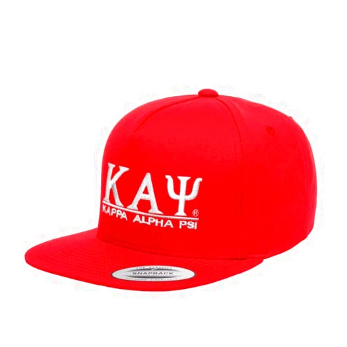 Greekgear Kappa Alpha Psi Flatbill Snapback Hats Original Red