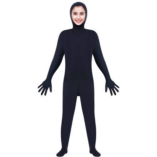 Tiggell Stretch Bodysuit Costume Open Face Full Body for Unisex Men Women Halloween Cosplay Outfits Carnival