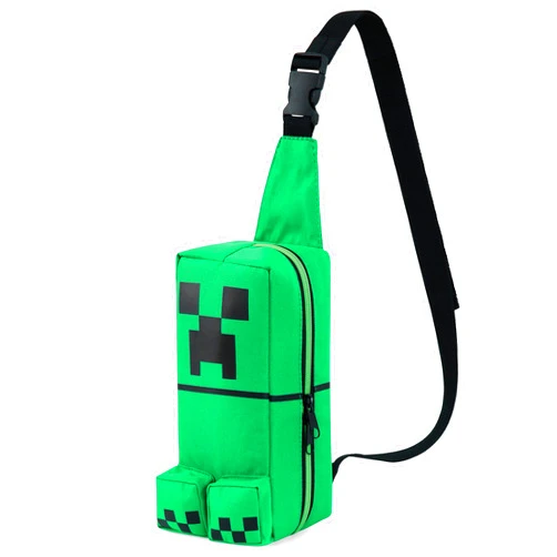 Minecraft Boys Crossbody Bag with Adjustable Strap - Gamer Gifts