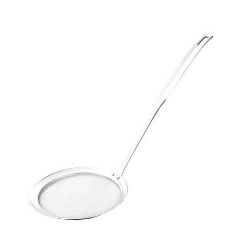 ONESWI Stainless Steel Fat Skimmer Spoon, Kitchen Fine Mesh Food Strainer and Hot Pot Skimmer with Long Handle for Skimming, Cooking, Frying, Grease, Gravy and Foam (4.7