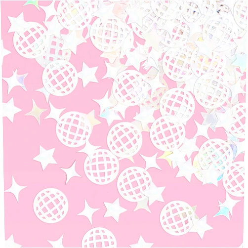 xo, Fetti Disco Ball Foil Confetti - 200 pc | Bachelorette Party Decoration, Cute Birthday Table Decor, Groovy Engagement Decor, Bridal Shower Supplies