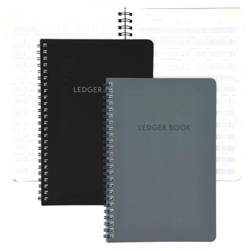 ZICOTO Set of 2 Easy to Use Accounting Ledger Books - Expense Tracker Notebook for Your Small Business - The Perfect Personal Finance Checkbook, Income and Expense Log Book