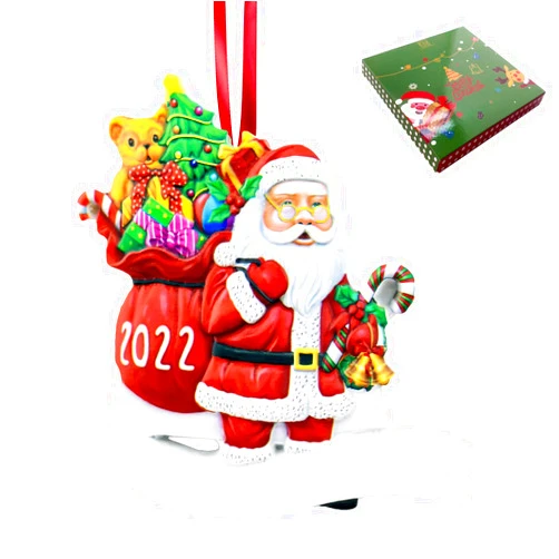 KAZOLEN 2023 Christmas Ornaments: 2023 First Christmas Ornament as Mrs. & Mr. - Commemorative Wedding Gift with Exquisite Package – Christmas Hanging Ornament Decoration (G)