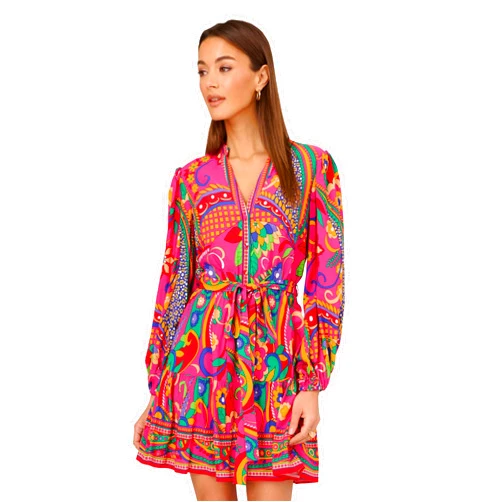 Adrianna Papell Women's Printed Short Dress