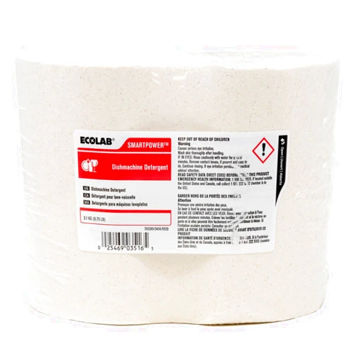 Smartpower EcoLab SMARTPOWER Dishmachine Detergent, 6101201, 6.5 LB. | 4/Case