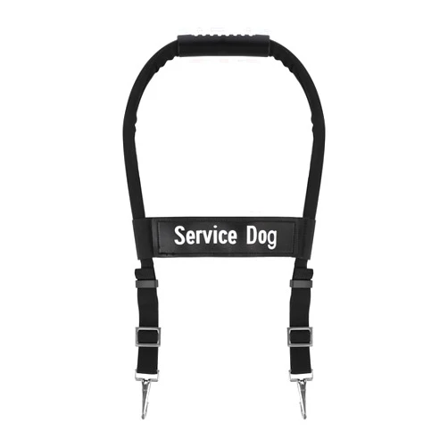 Gosknor Adjustable Service Dog Handles, Guide Bridge Leash for Vest Harness Gear and Accessories (12-20 Inch)