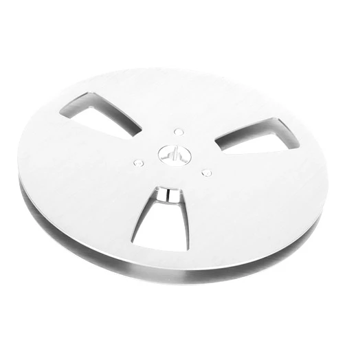 Fannay 1/4 7 Inch Blank Reel, Replacement Recording Reel 3 Hole Universal Aluminum Alloy Reel to Reel Tape Player (Silver)