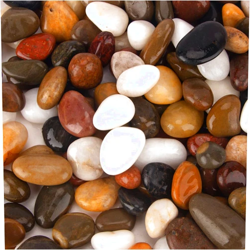 CFKJ [18 Pounds] Aquarium Gravel River Rock, Natural Polished Decorative Gravel,Garden Outdoor Ornamental River Pebbles Rocks, Polished Pebbles, Mixed Color Stones for Landscaping Vase Fillers (18.1)