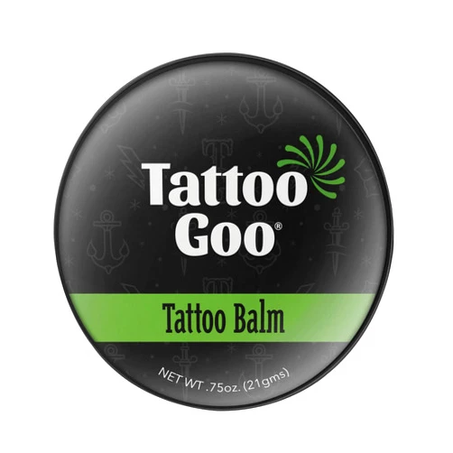 Tattoo Goo Original Aftercare Balm, Natural Tattoo Balm with Beeswax and Cocoa Butter, Soothing Ointment and Brightening Care, .75 oz; Packaging May Vary