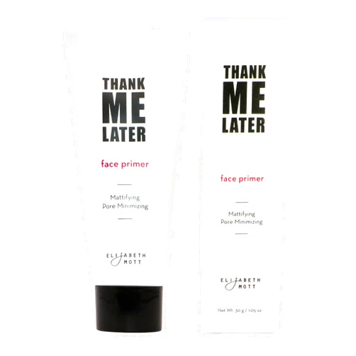 Elizabeth Mott Thank Me Later Face Primer - Mattifying Makeup Base Primer for Shine and Oil Control - Pore Minimizer, Hides Wrinkles and Fine Lines – Long-lasting Power Grip Formula, 30g
