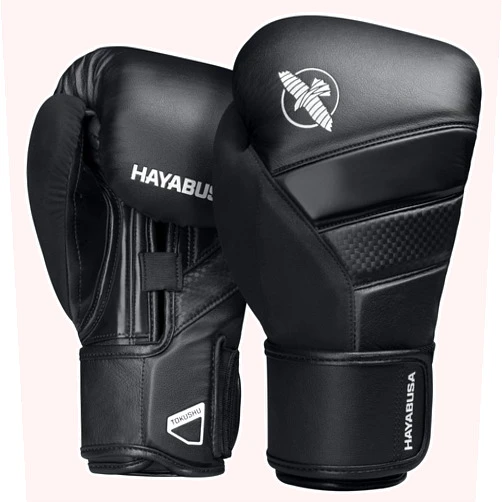 Hayabusa T3 Boxing Gloves for Men and Women Wrist and Knuckle Protection, Dual-X Hook and Loop Closure, Splinted Wrist Support, 5 Layer Foam Knuckle Padding