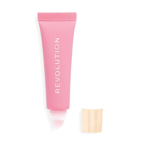 Revolution Beauty London Revolution Beauty, Juicy Peptide Lip Balm, Hydrating & Plumping Lip Balm with Sheer Color, Infused with Vitamin E & Peptides, Pink Strawberry, 0.27 Fl. Oz