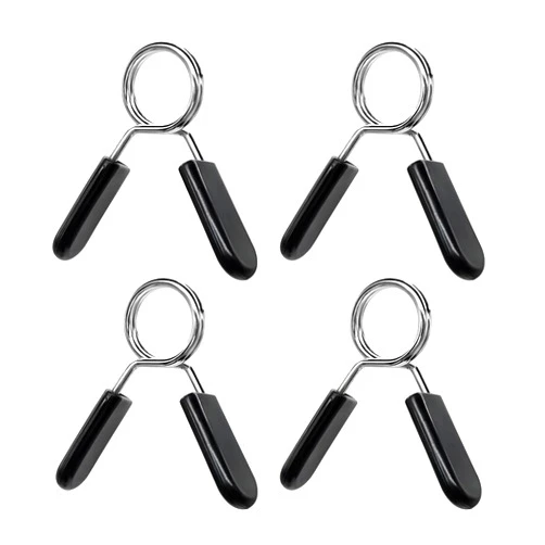 BlingKingdom 4pcs Spring Collar Clips 1 inch Dumbbell Barbell Clamp Collars for Many Gym Equipments, Weightlifting Bars, Strength Training (25mm)