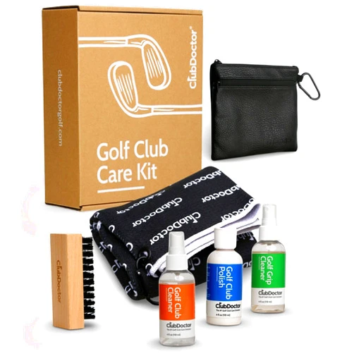 Club Doctor Golf Club Care Kit – Clean, Polish, and Restore Irons, Drivers, Putters – Scratch, Scuff, Rust Remover – Complete Golf Club Maintenance Kit with Grip Cleaner, Club Cleaner, and Polish
