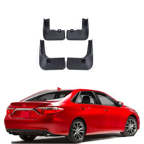 EDEMCO Compatible with Toyota Camry 2015 2016 2017, 4Pcs Car Fenders Splash Guards Anti-Sand Mud Flaps Front and Rear Wheels Mudguards Accessories