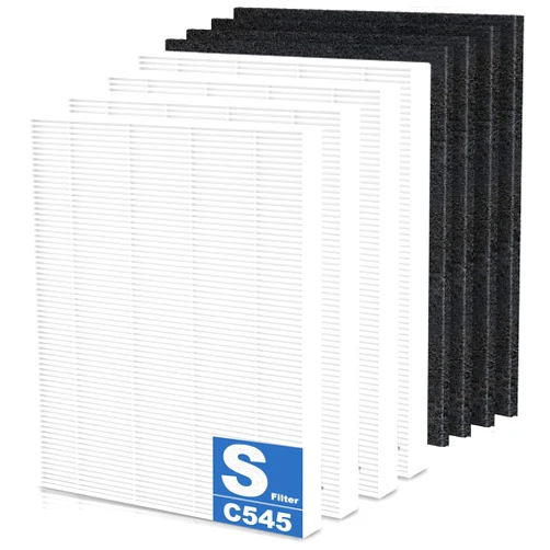 Aerzva 8 Pack C545 Replacement HEPA Filter S Compatible with Winix C545 Air Purifier, Replaces Part 1712-0096-00 and 2522-0058-00, Only