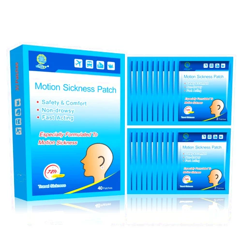 KONGDY 40 Counts Motion Sickness Patches, Sea Sickness for Cruise, Dizziness, Car Trips, Non Drowsy