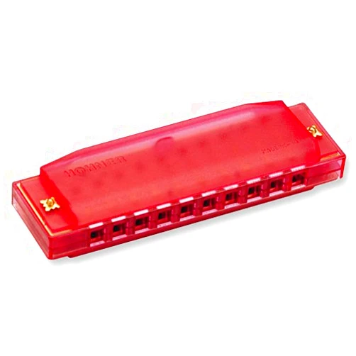 Hohner Kids Clearly Colorful Translucent Harmonica, Assorted Colors