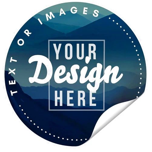 Ad Astra Graphics Custom Stickers for Business Logo 25-120 Qty - Vinyl Personalized Stickers Labels with Text and Image or Photo - Customized Logo Labels for Packaging, Wedding Favors, Office, Parties - Make Your Own