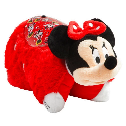 Pillow Pets Disney Rockin the Dots Minnie Mouse Sleeptime Lites - Retro Minnie Mouse Plush Night Light