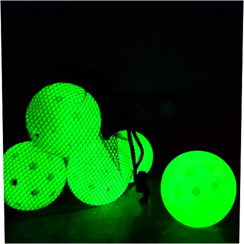 Vvinca Pickleballs 6 Pack | Choose Indoor or Outdoor | Pickleball-Balls Meet USAPA Requirement | Double Tone Luminous Green Blue Pink Tangerine Yellow