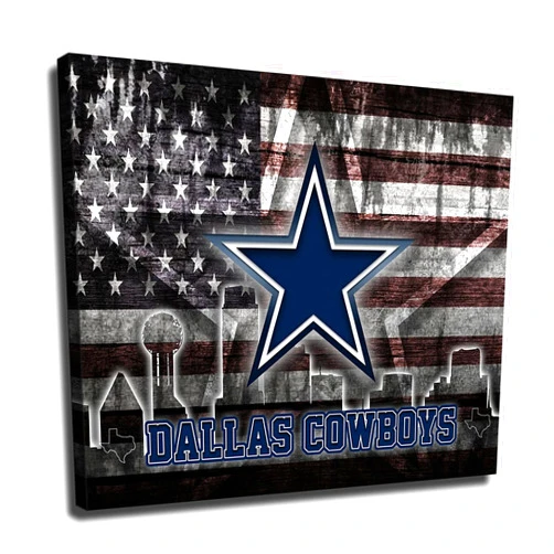 Generic Dallas City Cowboys Poster Dallas American Football Team Poster Sports Canvas Prints Wall Art Print Decoration Living Room Artwork Poster Bedroom Large Wall Art Picture (Unframed,16X24inch)
