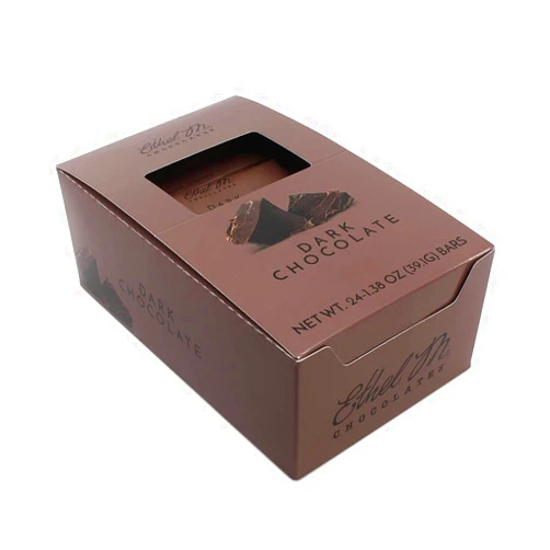 ETHEL M Chocolates Premium Chocolate Bar Box Set of 24 (Dark Chocolate)