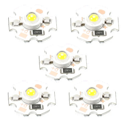 MECCANIXITY COB LED Light Chip Bead 3W 280lm 3000-3200K 20mm 5VDC Energy Saving Bulb for Spotlight Floodlight Replacement Warm White 10Pcs