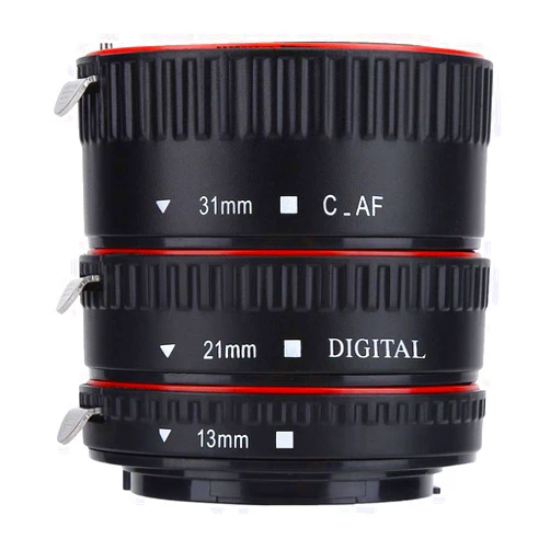Yoidesu Auto Focusing Macro Extension Lens Accessory, Adapter Tube Rings Set for EF Mount, Close-Up Lens Ring Set with 2 Lens, Macro Lens Tube Extension