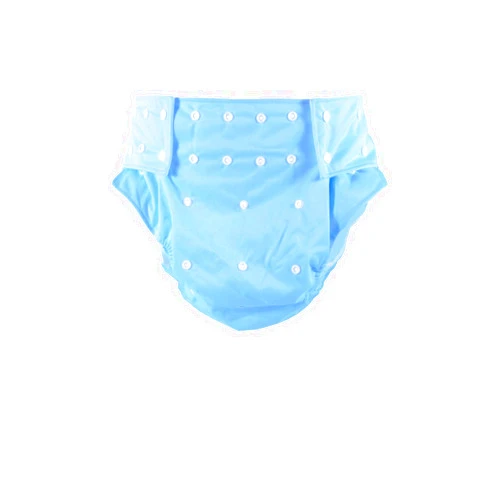 CutiePlusU Adult Cloth Diaper Washable Adult Pocket Nappy Cover Adjustable Reusable Breathable Leak Free - Blue