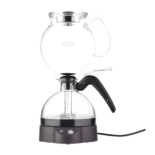 Bodum 34oz ePebo Electric Vacuum Coffee Maker, BPA-Free Tritan Plastic Jug, High-Heat Borosilicate Glass Funnel w/Temperature Control