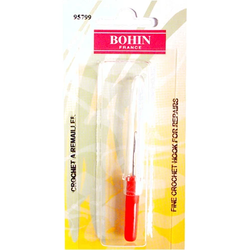 Bohin Fine Crochet Hook for Repair 3in Blister Card