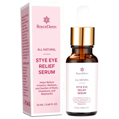 Roycederm Stye Eye Treatment Serum: Natural Stye Remover for Styes Chalazion and Blepharitis - Safe & Fast Relief