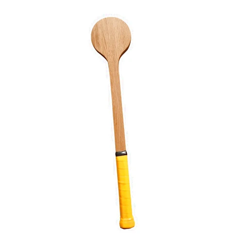 Amagogo Wooden Tennis Sweet Pointer Spoon Children Kids Starters Beginners Accurate Hitting Mid Sweet Point Hitting Training Racket Equipment Equipment Yellow