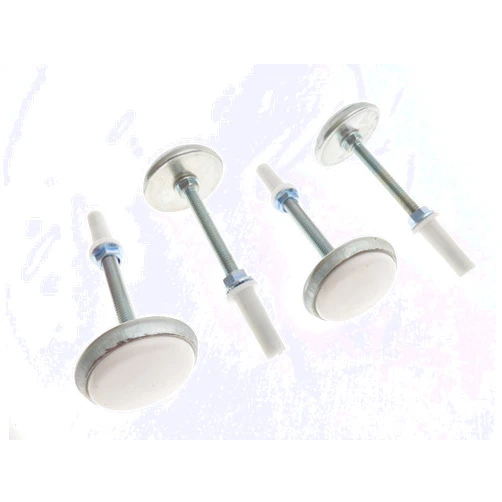 Tech Team #00741 Adjustable Bed Glide, Bedframe Glides, 40mm Nylon Glide, Adjustable up to 4 Inches, Heavy-Duty Locking Nut, 4 Pieces