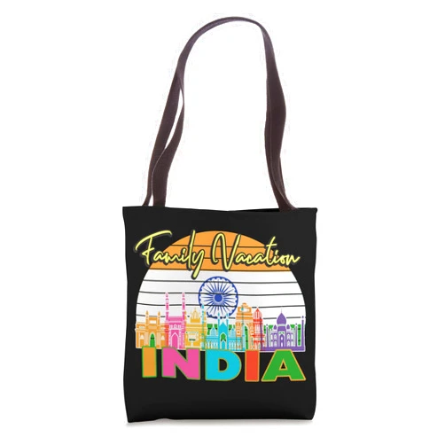 India Vacation Souvenirs and More India Taj Mahal Travel Tourist Vacation Group Matching Tote Bag